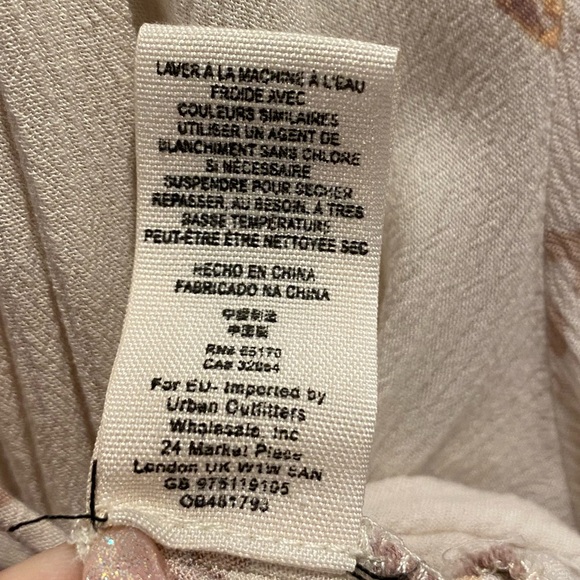 Free People Small Floral Ruched Layered Flowy Long Sleeve Blouse Top - Picture 8 of 15